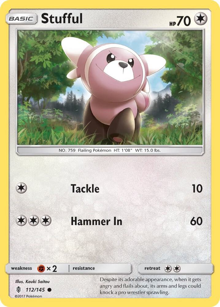 Stufful 112/145 card from SM - Guardians Rising