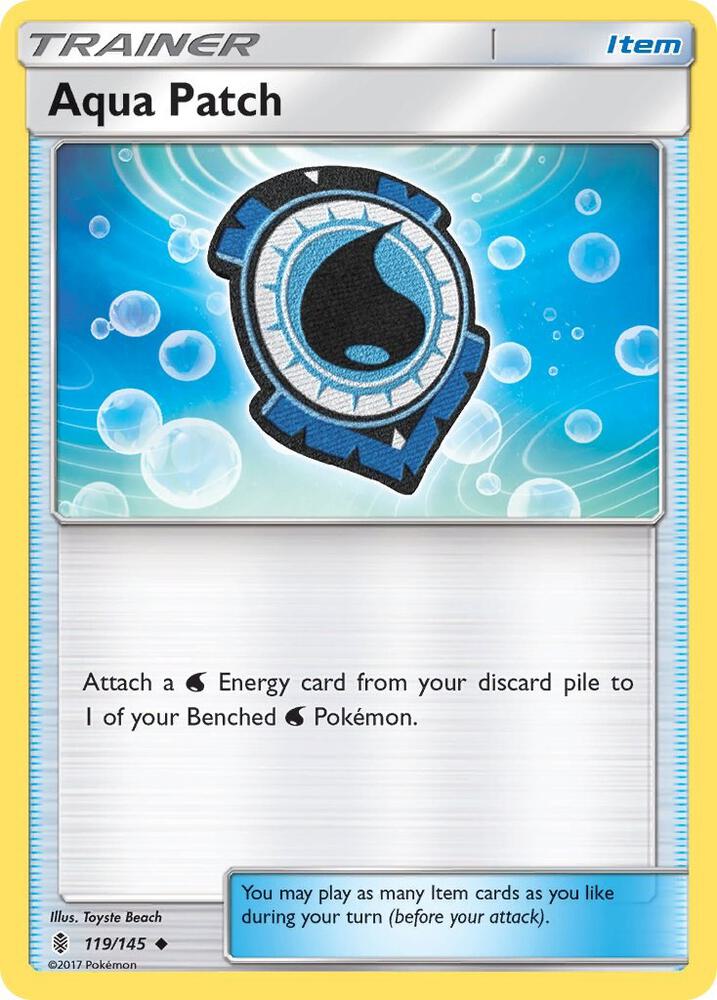 Aqua Patch 119/145 card from SM - Guardians Rising