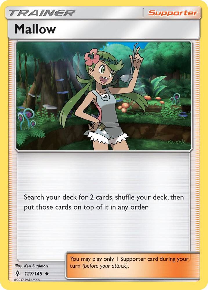Mallow 127/145 card from SM - Guardians Rising