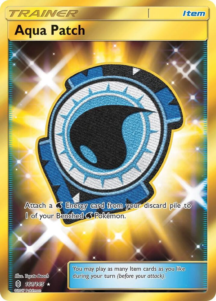 Aqua Patch (Secret) 161/145 card from SM - Guardians Rising