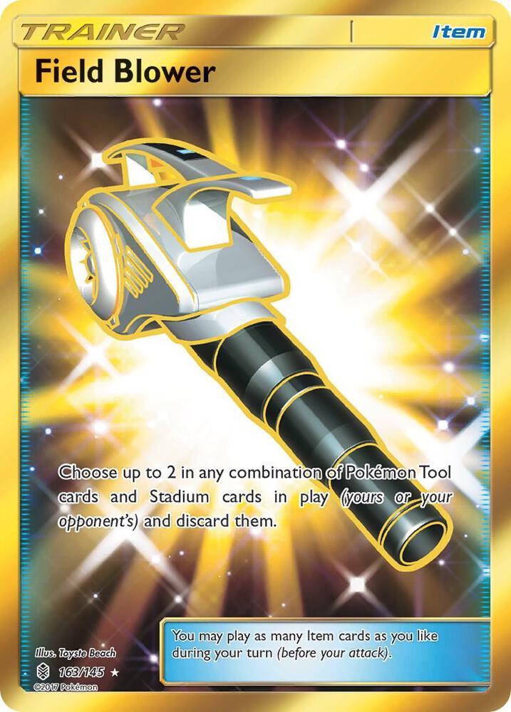 Field Blower (Secret) 163/145 card from SM - Guardians Rising