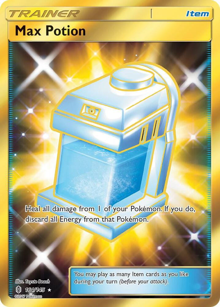 Max Potion (Secret) 164/145 card from SM - Guardians Rising