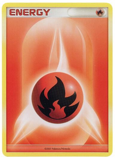 Fire Energy (2007 Unnumbered D/P Style Non-Holo) card from League & Championship Cards