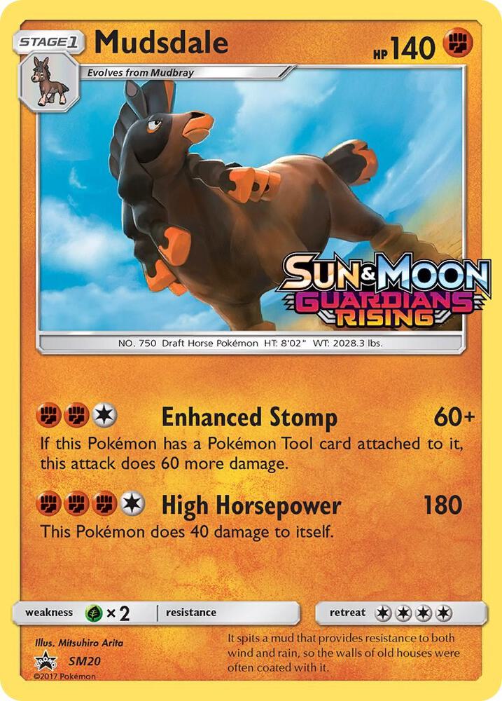 Mudsdale (Prerelease) SM20 card from SM Promos