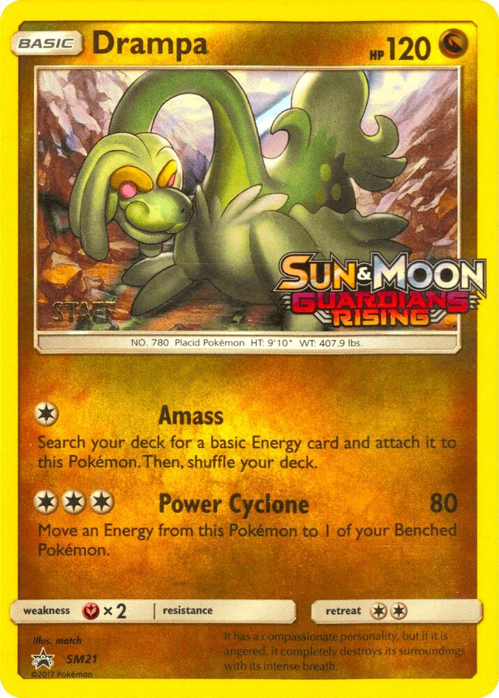 Drampa (Prerelease) [Staff] SM21 card from SM Promos