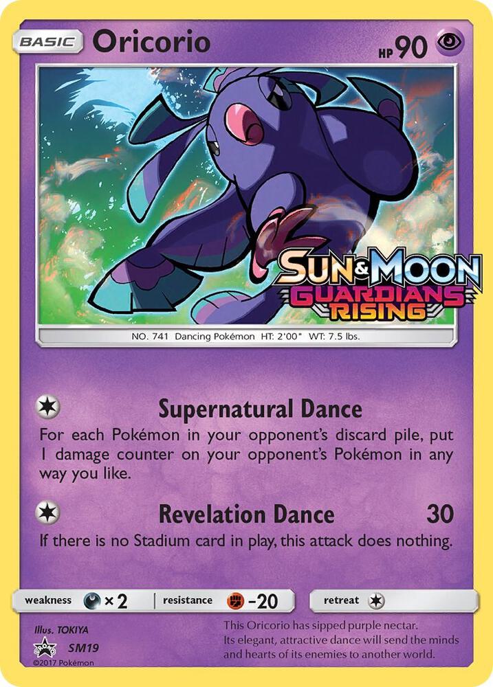 Oricorio (Prerelease) SM19 card from SM Promos