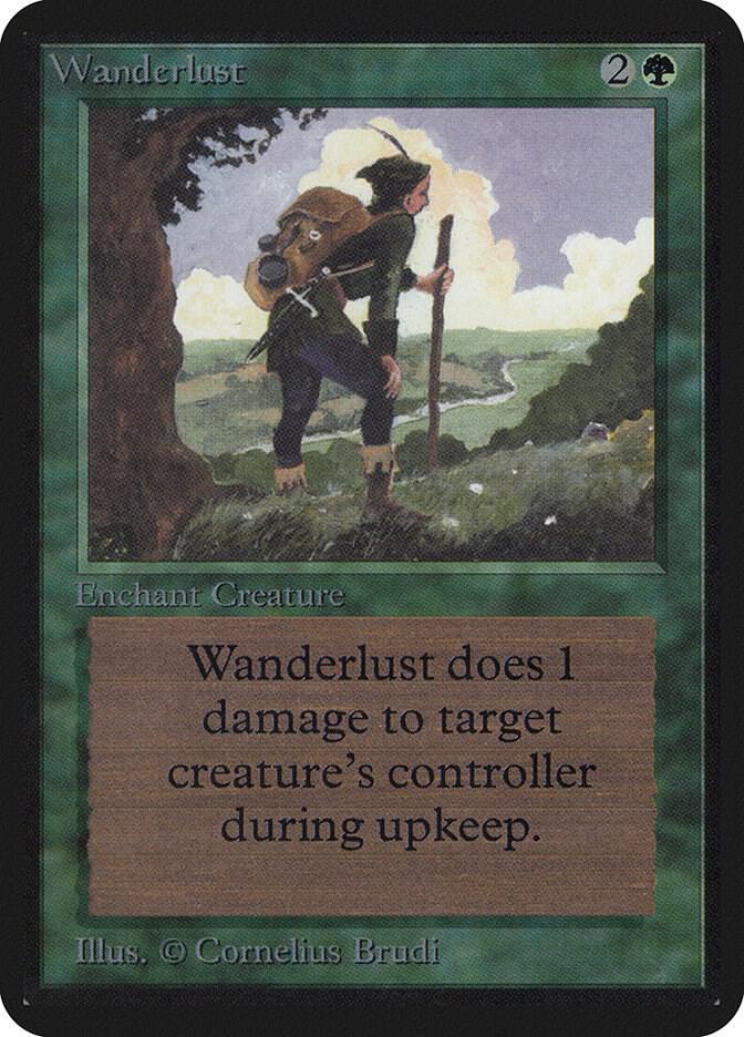 Wanderlust card from Alpha Edition