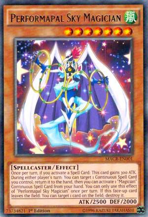 Performapal Sky Magician MACR-EN001 card from Maximum Crisis