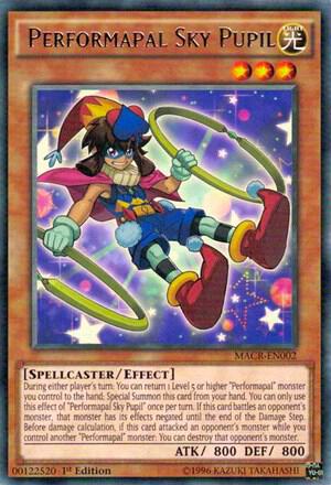 Performapal Sky Pupil MACR-EN002 card from Maximum Crisis