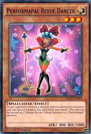 Performapal Revue Dancer MACR-EN003 card from Maximum Crisis