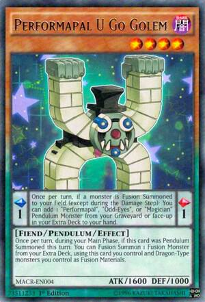 Performapal U Go Golem MACR-EN004 card from Maximum Crisis