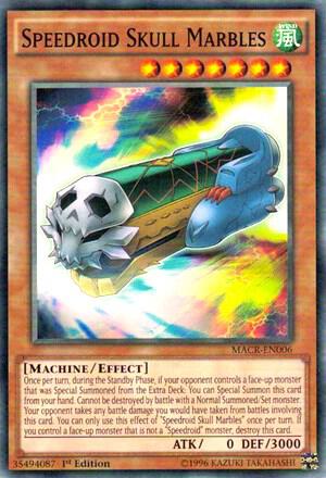 Speedroid Skull Marbles MACR-EN006 card from Maximum Crisis