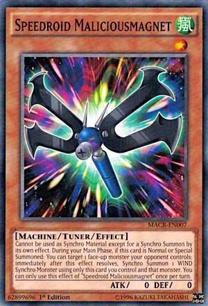 Speedroid Maliciousmagnet MACR-EN007 card from Maximum Crisis