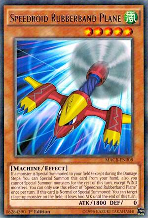Speedroid Rubberband Plane MACR-EN008 card from Maximum Crisis