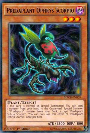 Predaplant Ophrys Scorpio MACR-EN009 card from Maximum Crisis