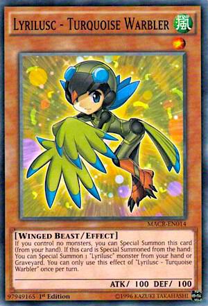 Lyrilusc - Turquoise Warbler MACR-EN014 card from Maximum Crisis