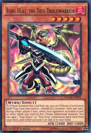 Ignis Heat, the True Dracowarrior MACR-EN021 card from Maximum Crisis