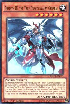 Dreiath III, the True Dracocavalry General MACR-EN023 card from Maximum Crisis