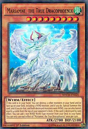 Mariamne, the True Dracophoenix MACR-EN026 card from Maximum Crisis