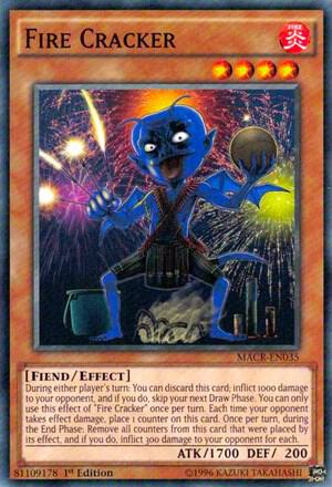 Fire Cracker MACR-EN035 card from Maximum Crisis