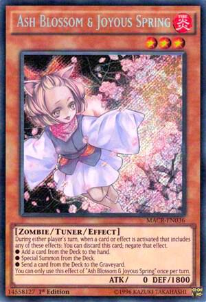 Ash Blossom & Joyous Spring MACR-EN036 card from Maximum Crisis
