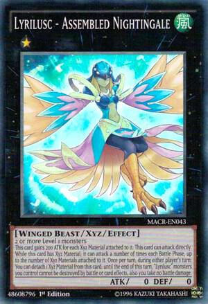 Lyrilusc - Assembled Nightingale MACR-EN043 card from Maximum Crisis