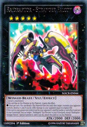 Raidraptor - Stranger Falcon MACR-EN044 card from Maximum Crisis
