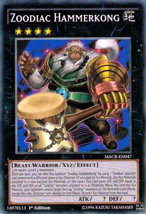 Zoodiac Hammerkong MACR-EN047 card from Maximum Crisis