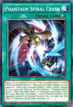 Phantasm Spiral Crash MACR-EN057 card from Maximum Crisis