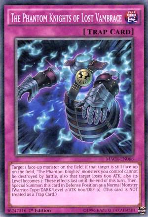 The Phantom Knights of Lost Vambrace MACR-EN066 card from Maximum Crisis