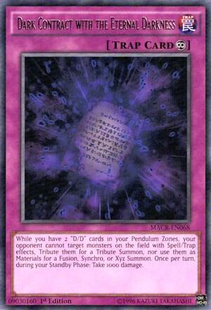 Dark Contract with the Eternal Darkness MACR-EN068 card from Maximum Crisis