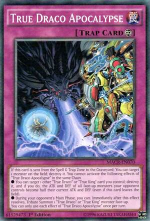 True Draco Apocalypse MACR-EN070 card from Maximum Crisis