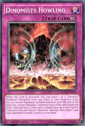 Dinomists Howling MACR-EN076 card from Maximum Crisis