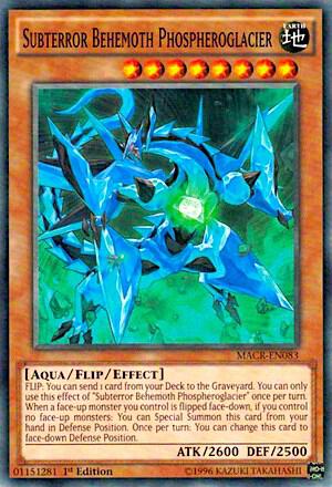 Subterror Behemoth Phospheroglacier MACR-EN083 card from Maximum Crisis