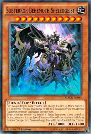 Subterror Behemoth Speleogeist MACR-EN084 card from Maximum Crisis