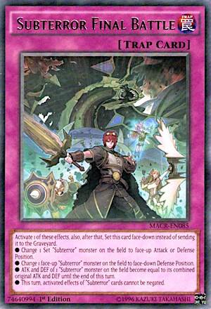 Subterror Final Battle MACR-EN085 card from Maximum Crisis