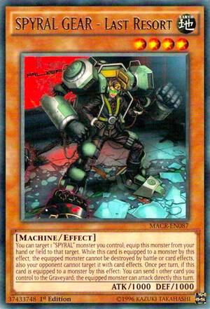 SPYRAL GEAR - Last Resort MACR-EN087 card from Maximum Crisis