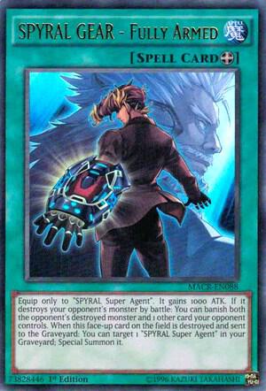 SPYRAL GEAR - Fully Armed MACR-EN088 card from Maximum Crisis