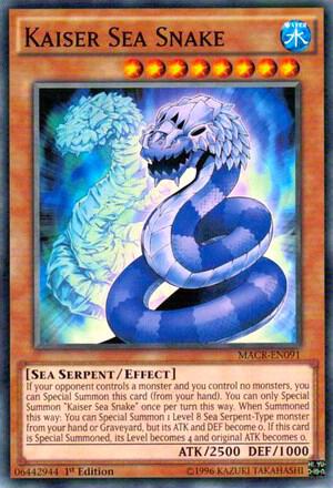 Kaiser Sea Snake MACR-EN091 card from Maximum Crisis