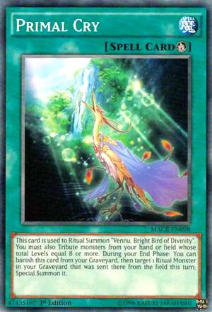 Primal Cry MACR-EN098 card from Maximum Crisis