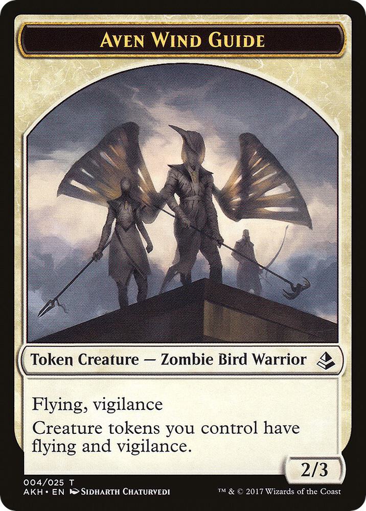 Aven Wind Guide // Hippo Double-Sided Token 4 // 22 card from Amonkhet