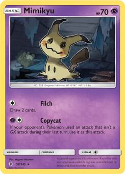 Mimikyu - 58/145 (SM Guardians Rising) 058/145 card from Deck Exclusives