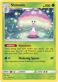 Shiinotic - 17/149 (SM Base Set) 017/149 card from Deck Exclusives