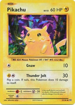 Pikachu - 35/108 (Cracked Ice Holo) 035/108 card from Deck Exclusives