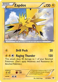 Zapdos - 23/108 (XY Roaring Skies) 023/108 card from Deck Exclusives
