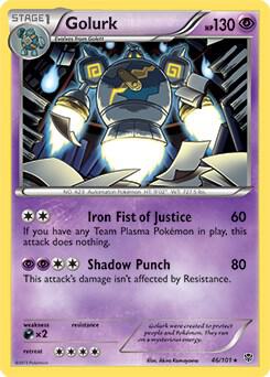 Golurk - 46/101 (BW Plasma Blast) 046/101 card from Deck Exclusives