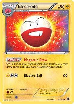 Electrode - 33/116 (BW Plasma Freeze) 033/116 card from Deck Exclusives