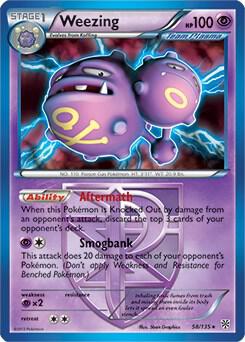 Weezing - 58/135 (BW Plasma Storm) 058/135 card from Deck Exclusives