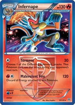 Infernape - 17/135 (BW Plasma Storm) 017/135 card from Deck Exclusives
