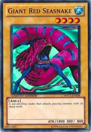 Giant Red Seasnake WP11-EN008 card from World Championship 2011 Card Pack